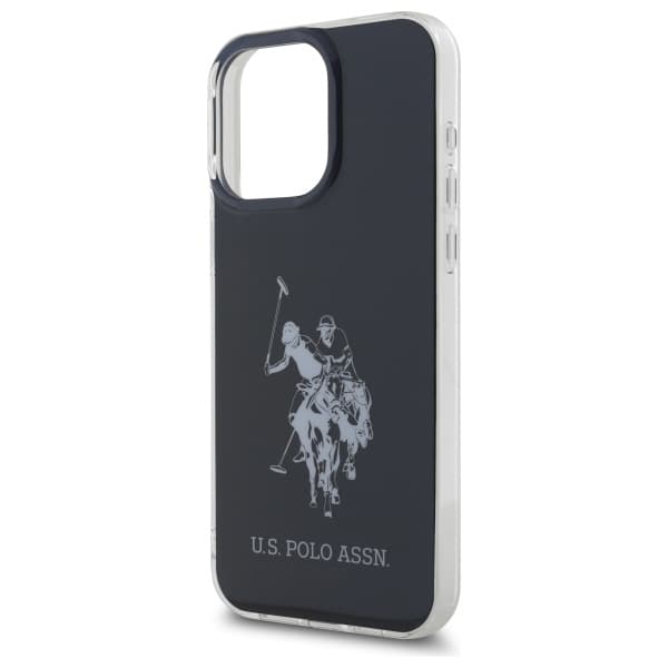 US Polo Mobilskal till iPhone 15 Pro Max Shiny Big Logo - Svart