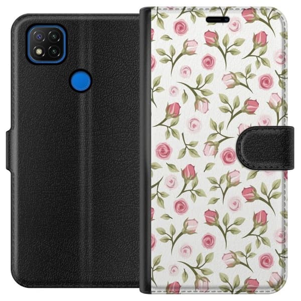 Pung Taske til Xiaomi Redmi 9C med Blomster