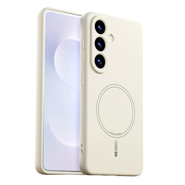 ABEEL Mobilskal för Samsung Galaxy S26 Plus Magnetiskt Silikon - Beige