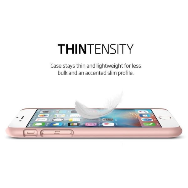 SPIGEN Ultra Thin Fit Suojakuori Apple iPhone 6 / 6S:lle - Rose Gold