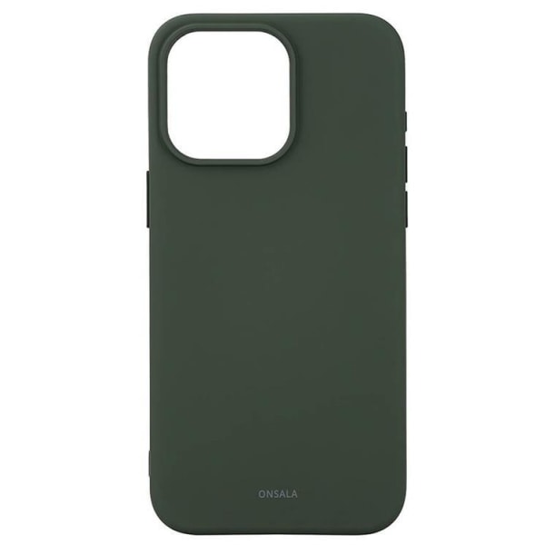 Myynnissä iPhone 15 Pro Max Mobile Case Magsafe Silicone - Oliivinvihreä