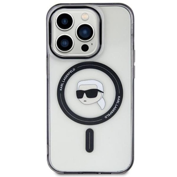Karl Lagerfeld iPhone 15 Plus Mobilskal Magsafe IML Karl`s Head