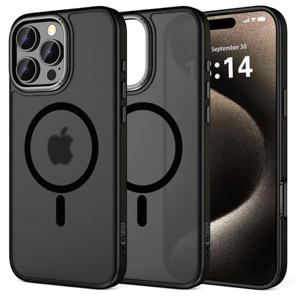 Tech-Protect Mobilskal till iPhone 16 Pro Magsafe Magedge - Gunmetal Svart