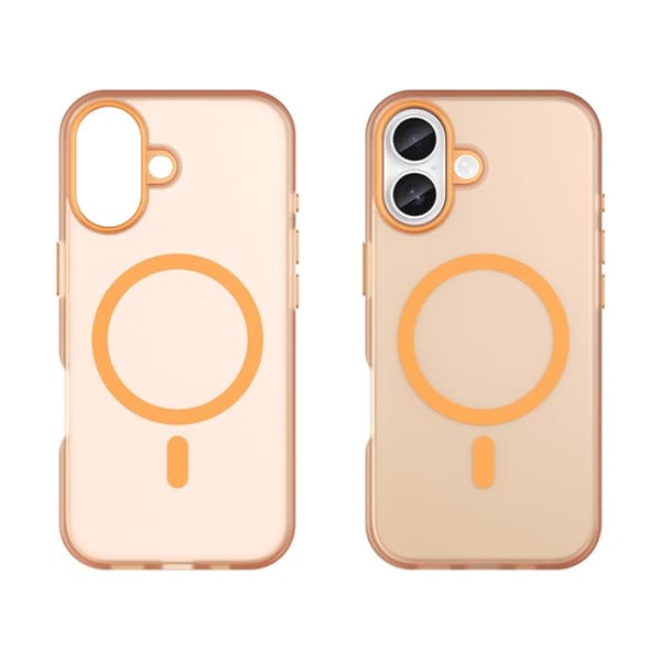 Mobilskal till iPhone 17 MagSafe Slim Matte Translucent - Orange Orange