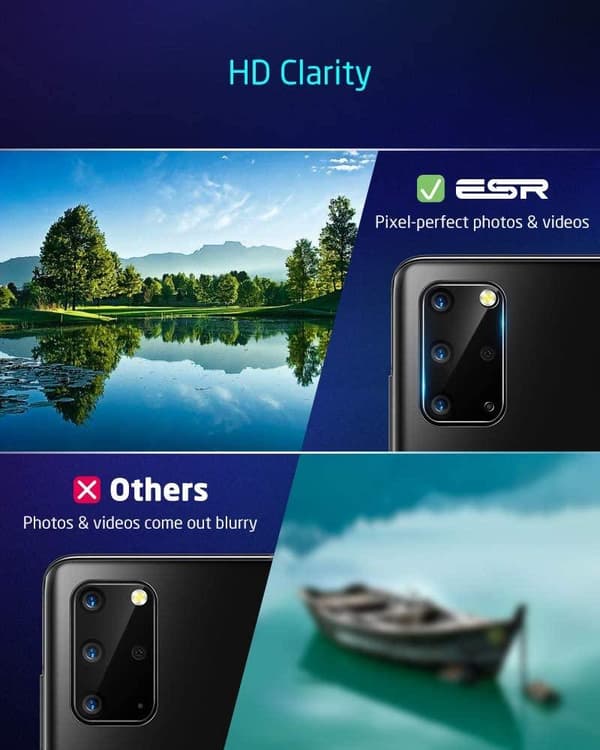Kameralinsskydd till Samsung Galaxy S20 Plus Transparent