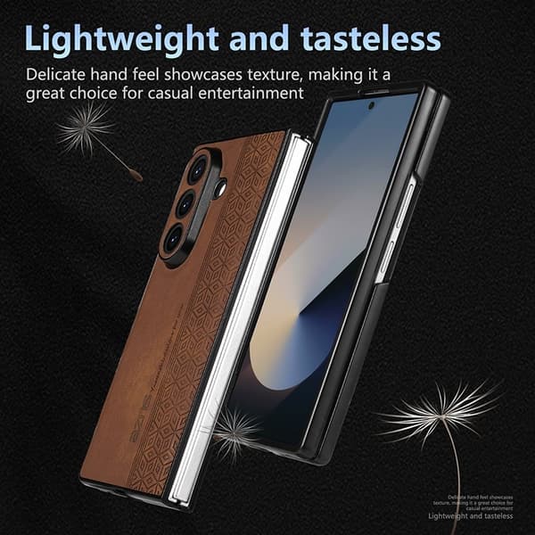 AZNS Samsung Galaxy Z Fold7 Plånboksfodral Konstläder - Grön