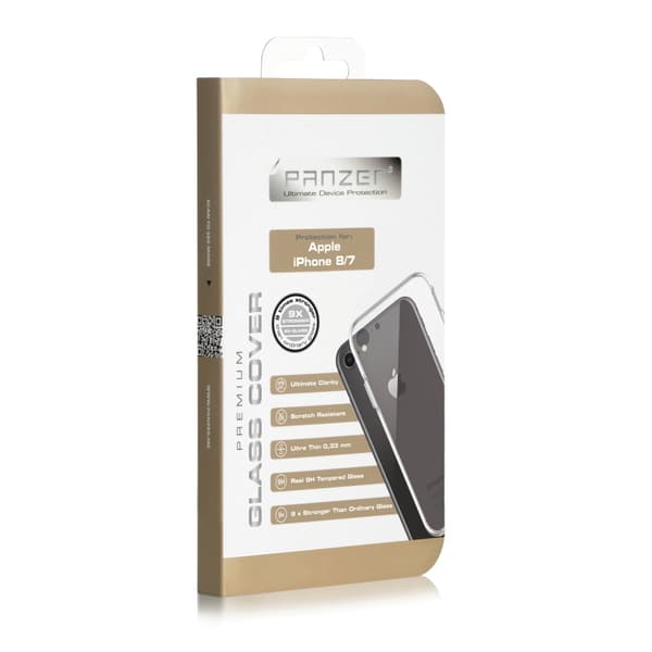 Panzer - Härdat Glas Skärmskydd Cover iPhone 8/7 Transparent