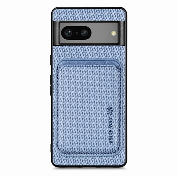 Google Pixel 7A Mobilskal Korthållare Detachable - Blå
