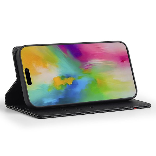 LC.IMEEKE iPhone 17 Plånboksfodral Konstläder - Svart