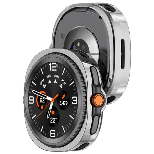 Galaxy Watch 8 Classic (46mm) Skal TPU Electroplating - Silver Silver
