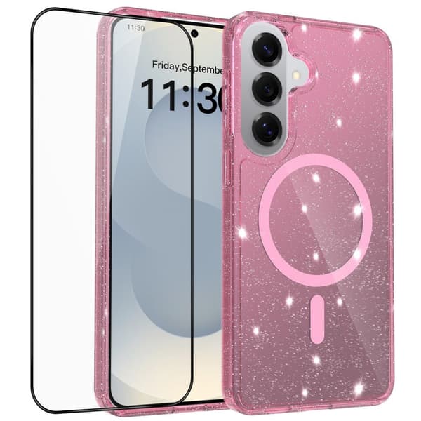 Mobilskal för Samsung Galaxy S26 Plus Magnetiskt TPU - Transparent Röd