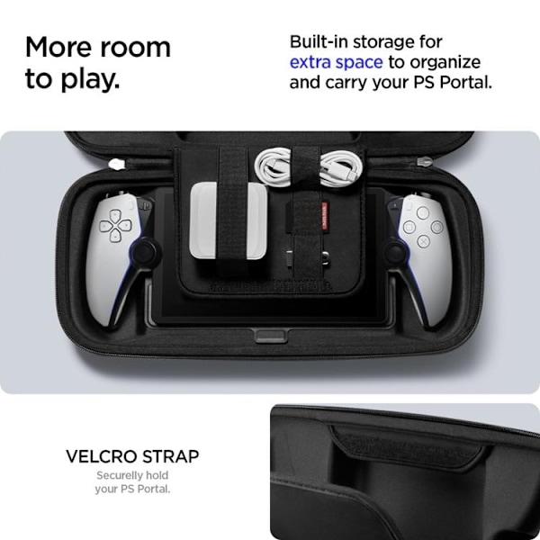 Spigen Sony Playstation Portal Fodral Rugged Armor - Svart