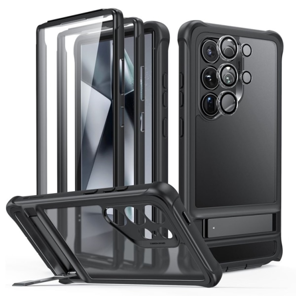 ESR Galaxy S24 Ultra -puhelinkotelo Armor Kickstand - Musta
