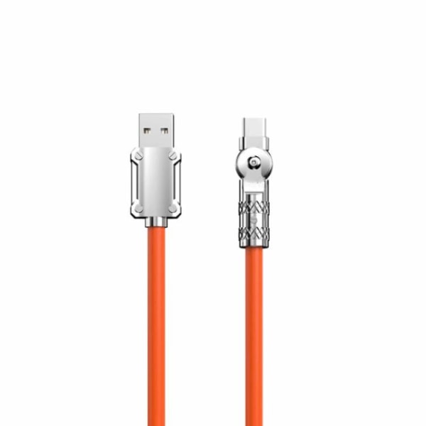 USB-C till USB-A 1.5m Kablar Angled - Orange