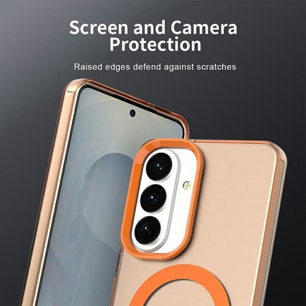 Mobilskal för Samsung Galaxy S26 Plus Magnetiskt Anti Drop - Orange