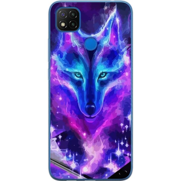Mobilskal till Xiaomi Redmi 9C NFC med Neon Varg