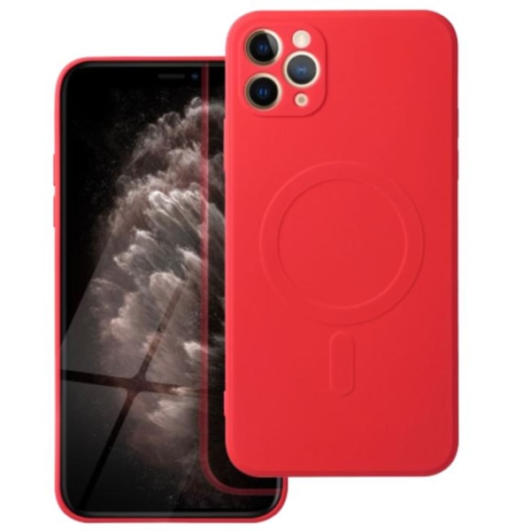 iPhone 12 Pro Max Cover MagSafe Silikone - Rød