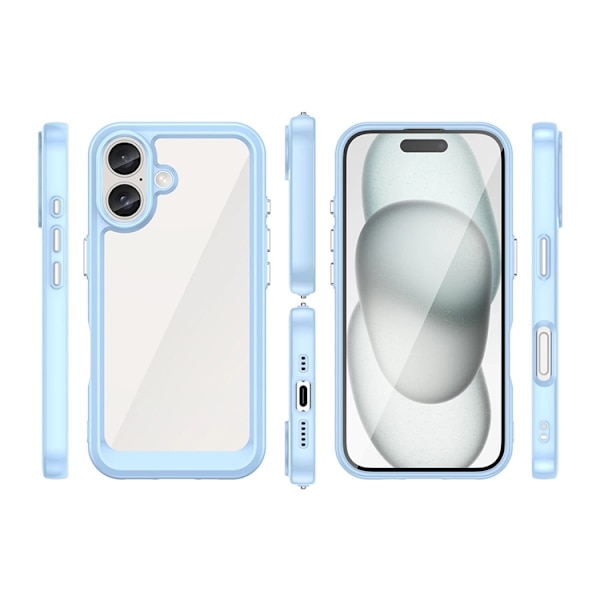 Mobilskal till iPhone 16 Outer Space - Blå Blå