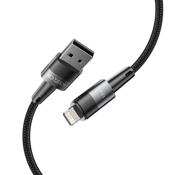 Tech-Protect USB-A till Lightning kabel Ultraboost 2m - Grå