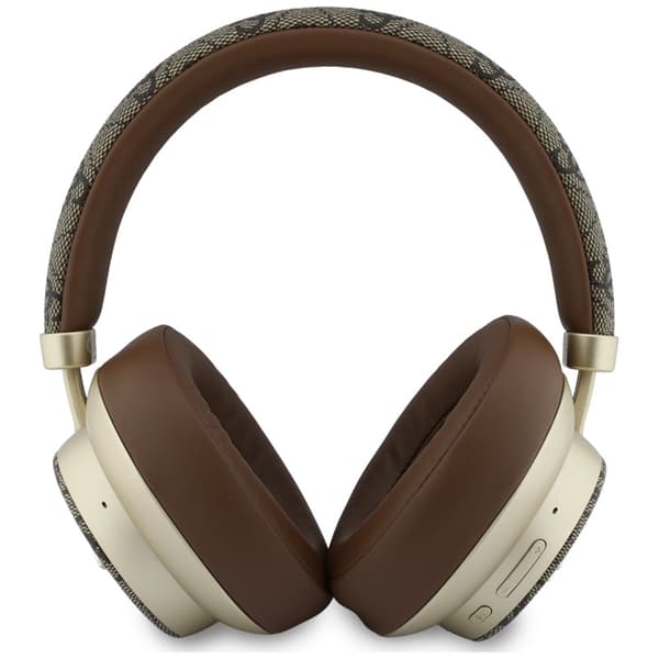 Guess On-Ear Hörlurar Bluetooth ENC 4G Gold Script Metal - Brun