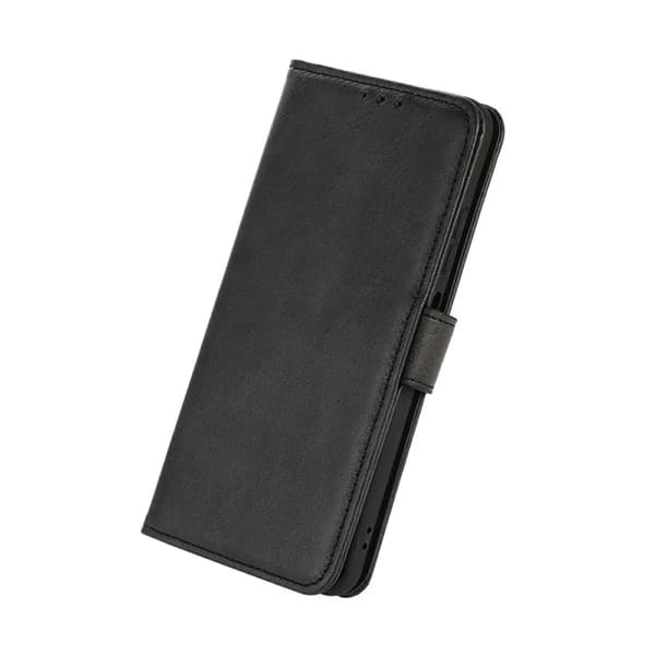 Sony Xperia 1 VII Plånboksfodral Cowhide Texture Konstläder - Svart