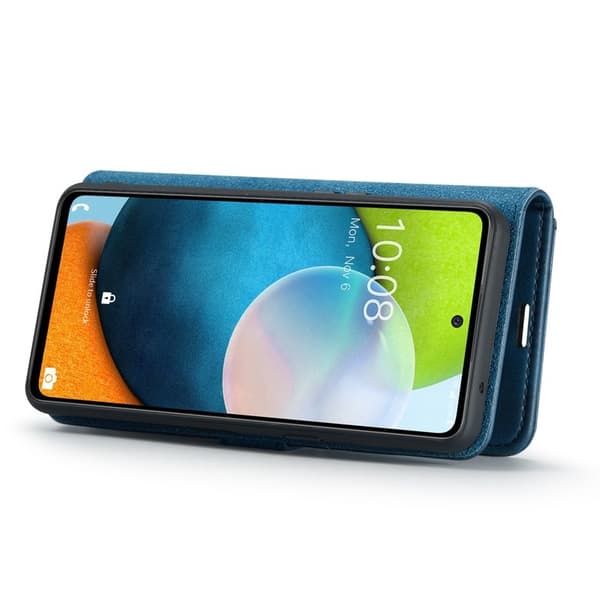 DG.MING Samsung Galaxy A53 5G Plånboksfodral Äkta läder Flip Blå