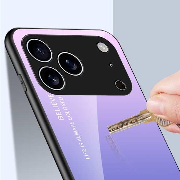 Mobilskal till iPhone 17 Pro Max Anti-Scratch - Gradient Svart/Grå Grå