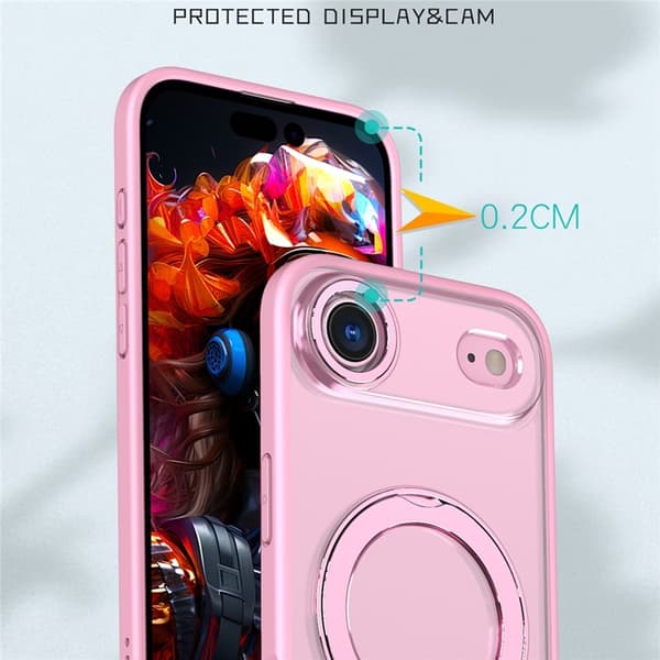 Mobilskal till iPhone Air MagSafe TPU + Acrylic Kickstand - Rosa Rosa