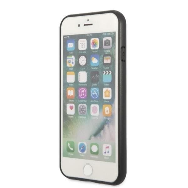 Guess Mobilskal till iPhone 7/8/SE (2020/2022) Saffiano Triangle Svart