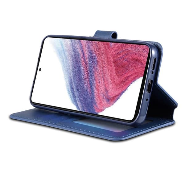 AZNS Samsung Galaxy A54 5G Plånboksfodral Konstläder - Blå