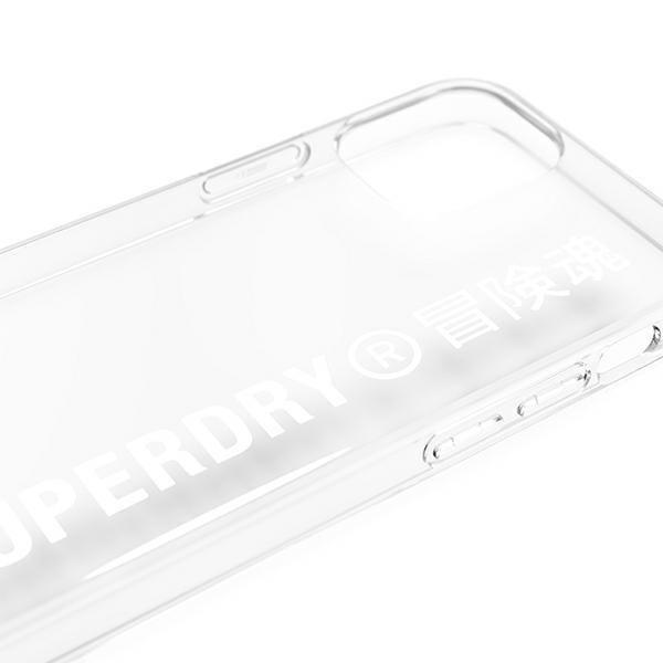 SuperDry Snap kirkas suojakuori iPhone 12 mini - valkoinen