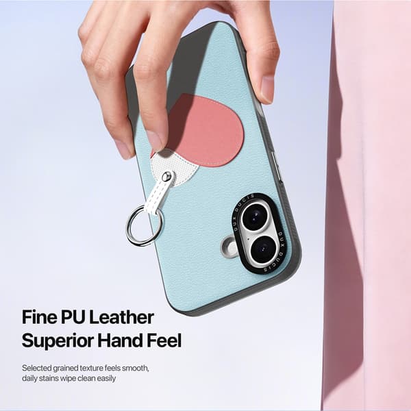 DUX DUCIS Mobilskal till iPhone 17 med Fingerring/Rem Luvy Series Lila