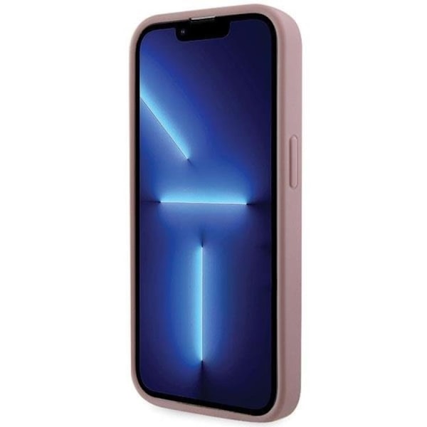 Guess iPhone 14 Pro Mobilskal Rhinestone Triangle - Rosa