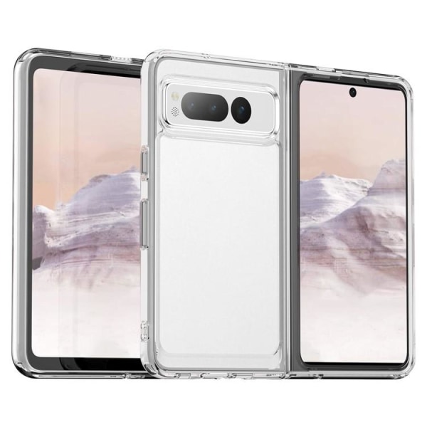 Google Pixel Fold Mobilskal Anti-Scratch TPU + Acrylic - Transparent