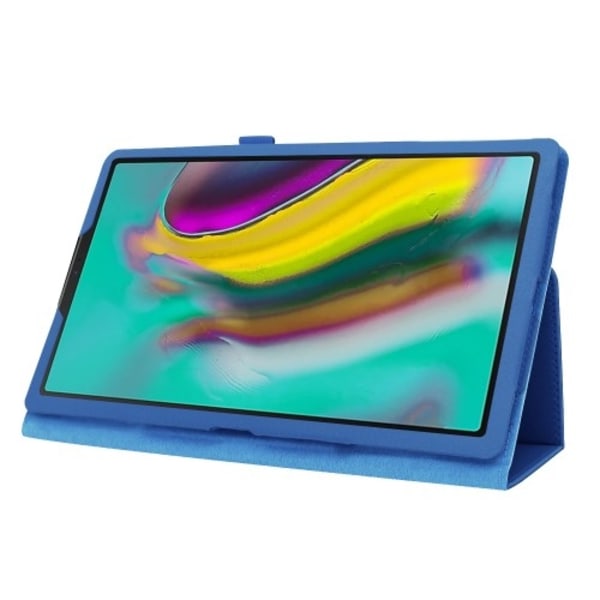 Litchi Texture Fodral för Samsung Galaxy Tab S5e 10.5" - Blå Blå