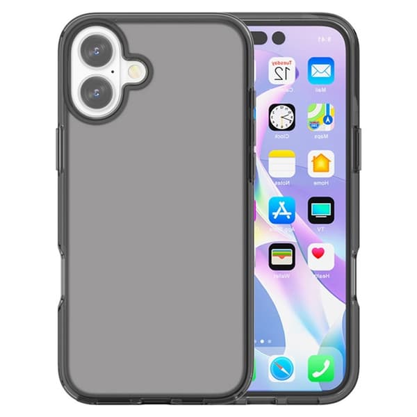 AMORUS Mobilskal till iPhone 17 Shockproof - Clear Svart Svart