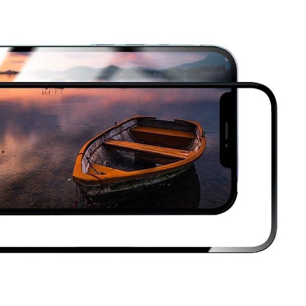 Forcell iPhone 15 Pro Max Härdat Glas Skärmskydd 5D Svart