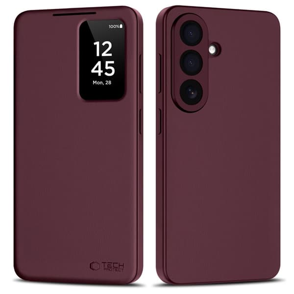 Tech-Protect Pung Taske Til Galaxy S26 Smart - Mulberry Vinröd