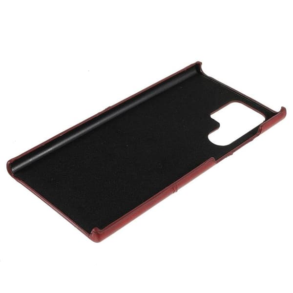 Korttipaikka Nahkakotelo Galaxy S22 Plus - Punainen Red