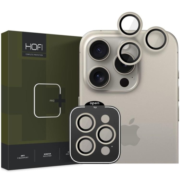 Hofi iPhone 15 Pro Max/15 Pro Kamera linsecover Hærdet glas - Tita