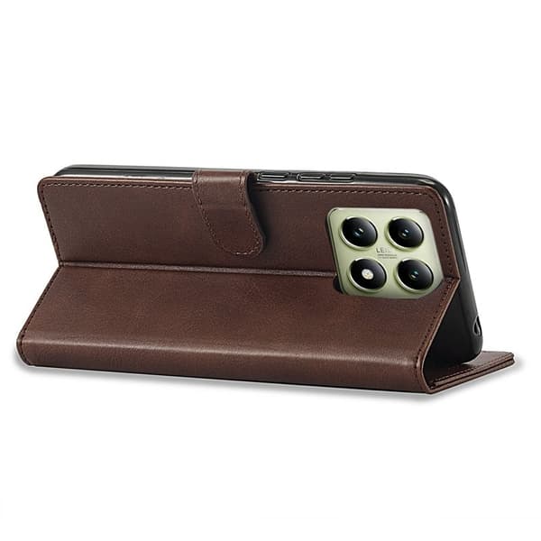 LC.IMEEKE Xiaomi 14T Plånboksfodral Konstläder - Brun