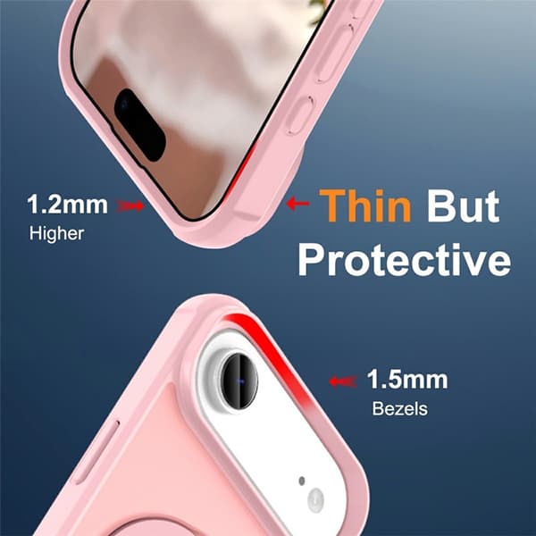 Mobilskal till iPhone Air MagSafe TPU+PC Kickstand - Rosa Rosa