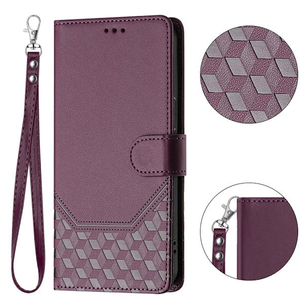 Nothing CMF Phone 2 Pro Plånboksfodral Imprinted Honeycomb RFID Lila