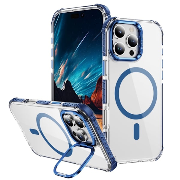 Mobilskal till iPhone 16 Pro Max MagSafe Kickstand - Blå Blå