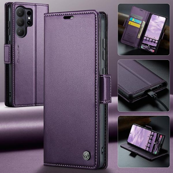 CASEME Galaxy S26 Ultra Plånboksfodral RFID Blocking Lila