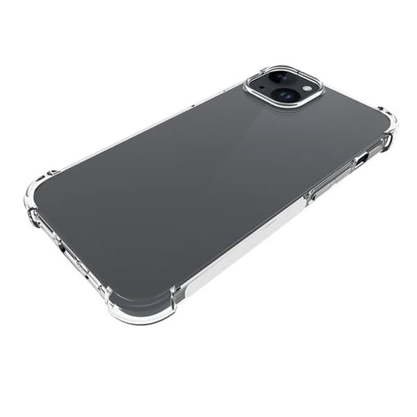 BOOM Telefontaske til iPhone 15 Plus Stødsikker TPU - Klar Transparent