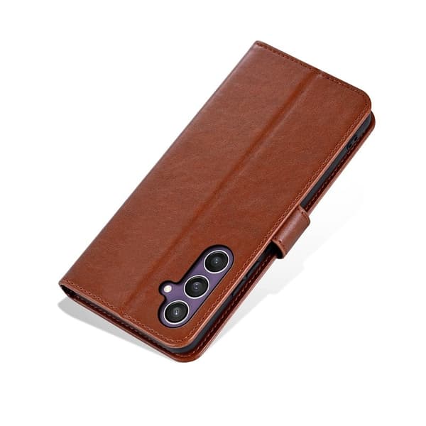AZNS Samsung Galaxy S26 Plus Plånboksfodral Konstläder Ställ - Brun