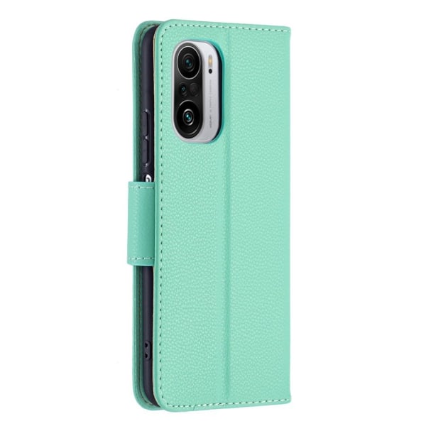 Litchi Wallet Case til Xiaomi Mi 11i / Poco F3 - Turkis