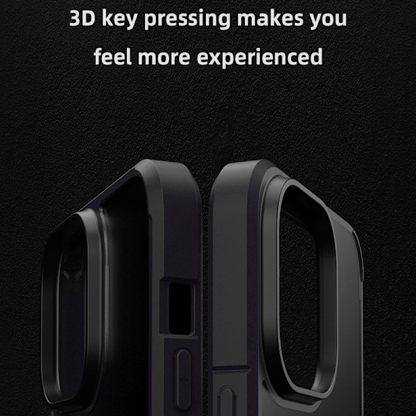 X-LEVEL Mobilskal till iPhone 15 Pro Shockproof Svart