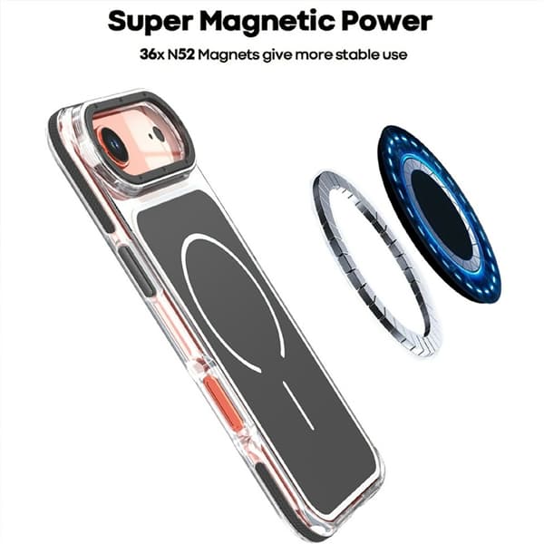Mobilskal till iPhone Air MagSafe Dual Färg Shockproof Svart
